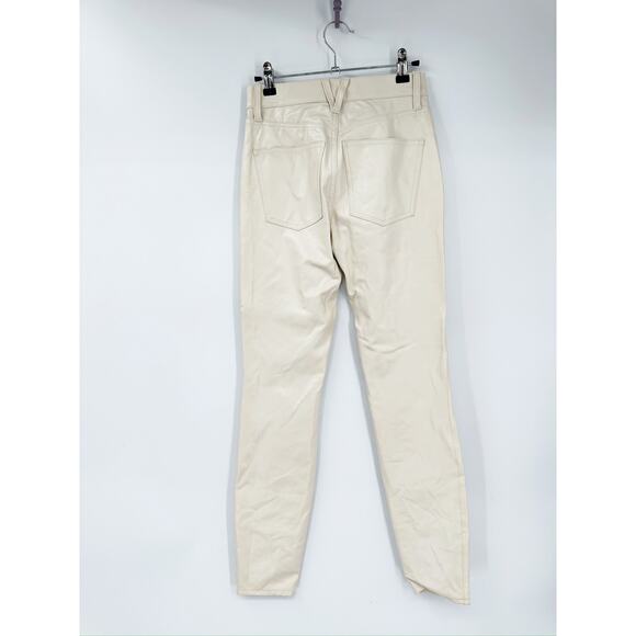 Veronica Beard Debbie Vegan Faux Leather High Rise Skinny Jeans Size 24 - Picture 4 of 8